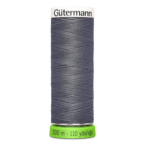 Gutermann rPET 100% Recycled Polyester Thread, 110yd - 701 Rail Gray